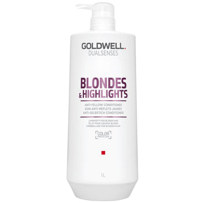Goldwell DualSenses Blonde & Highlights Anti-Yellow Conditioner | The