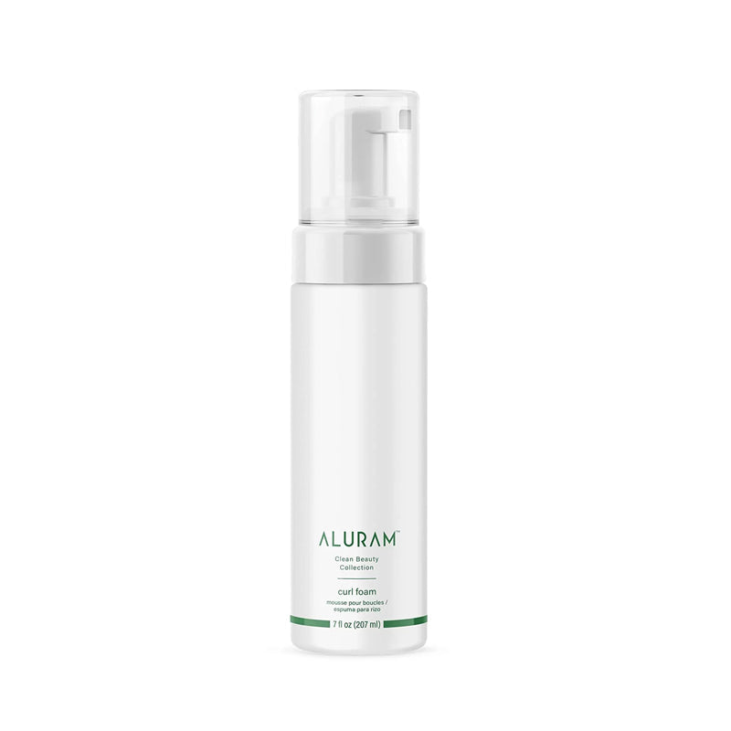 Aluram curl foam bottle front lightweight styling formula