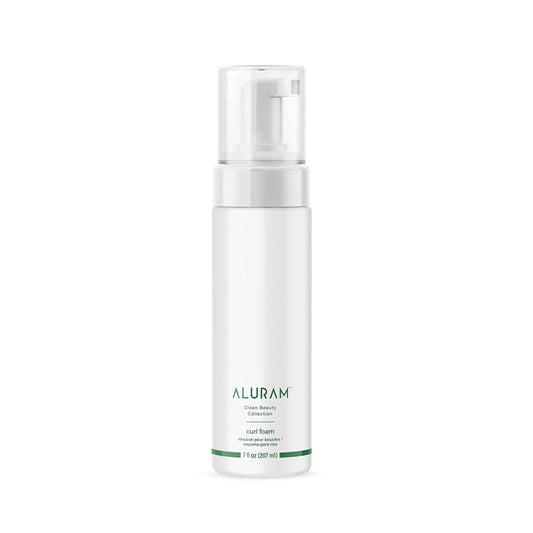 Aluram curl foam bottle front lightweight styling formula