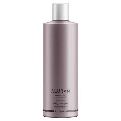 Aluram daily shampoo bottle front gentle cleansing formula