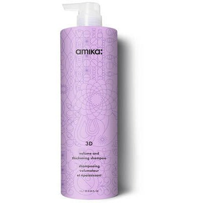 Amika thickening shampoo creamy texture close up