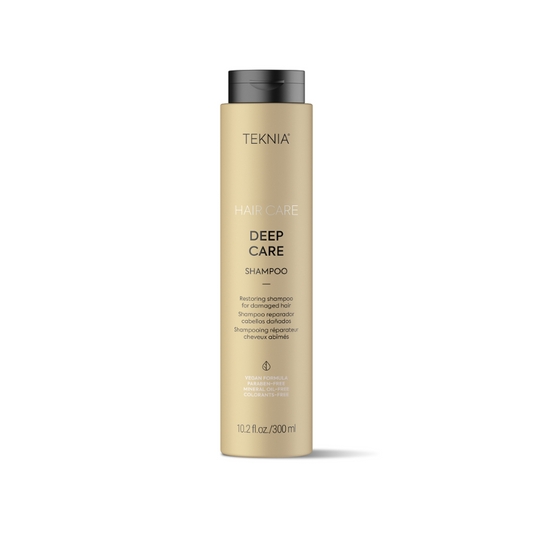 Front view of Lakme Deep Care Shampoo bottle 10.2 oz